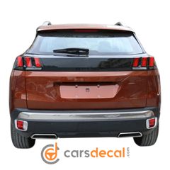 Peugeot 3008 Διακοσμητικά Νίκελ Πίσω Φώτα Ομίχλης-thumb-2