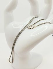 Αλυσίδα λαιμού πλεκτή ασημένια 925 42,5cm Α9516 ΤΙΜΗ 40 ΕΥΡΩ