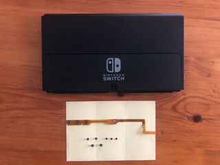 Γνήσιο Nintendo Switch OLED Back Cover μαζί με τα κουμπιά Power - Volume