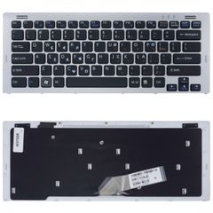 Πληκτρολόγιο Ελληνικό - Greek Laptop Keyboard για Sony Vaio VGNSR VGN-SR VGN-SR11M VGN-SR12G/B VGN-SR12G/P 148088381 NSK-S710R 9J.N0Q82.10R 148088021 NSK-S710R GR Black Silver Frame ( Κωδ.40375GR )