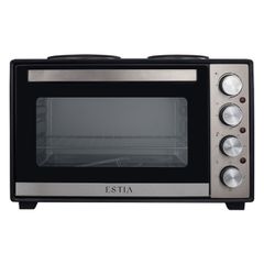ESTIA ΗΛΕΚΤΡΙΚΟ ΦΟΥΡΝΑΚΙ MULTICOOK COMPACT 3600w 38lt ΜΕ 2 ΕΣΤΙΕΣ ΚΑΙ ΑΝΤΙΚΟΛΛΗΤΙΚΟ ΕΣΩΤΕΡΙΚΟ