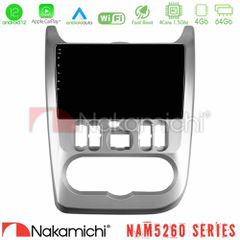 Nakamichi NAM5260 Series 4Core Android12 4+64GB Dacia Duster/Sandero/Logan Navigation Multimedia Tablet 9 Με Carplay & Android Auto | Pancarshop