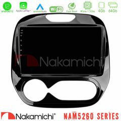 Nakamichi NAM5260 Series 4Core Android12 4+64GB Renault Captur 2013-2019 (Auto AC) Navigation Multimedia Tablet 9 Με Carplay & Android Auto | Pancarshop