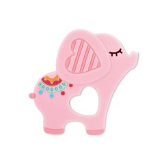 Μασητικό Σιλικόνης Elephant Lucky Pink Lorelli