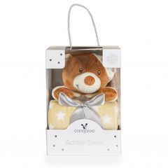 Cangaroo Βρεφική Κουβέρτα 90/75 εκ. Με Παιχνίδι Addie Bear Μπεζ
