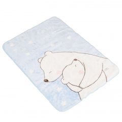 Cangaroo Βρεφική Κουβέρτα 80/110 Softy Sweet Αγκαλιές Μπλε
