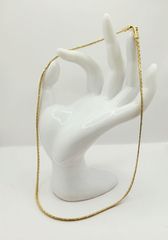 Ατσάλινη αλυσίδα επίχρυση σχέδιο πλεξούδα 49,5εκ Α9026 ΤΙΜΗ 45 ΕΥΡΩ