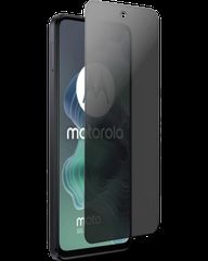 Full Glue Privacy Tempered Glass 3D for Motorola Moto G24 / G04 Black frame