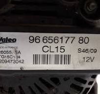 9665617780  Δυναμό  Peugeot 3008 1.6 HDI -CITROEN C3 PICASSO 2010-PEUGEOT 308 CC (2009) 2.0 16V HDi- CITROËN C4 I (LC_) 1.6 HDi 80A- Fiat 2.0 HDI 16v. Raptis Parts