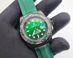 rolex submariner DiW carbon green 41mm ατσαλι replica