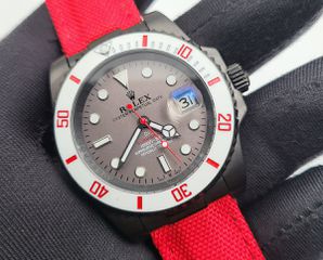 rolex submariner DiW carbon red 41mm ατσαλι replica