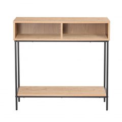 Κονσόλα "Iso" με 2 ράφια sonoma-μαυρο Διαστασης 80x28x76,5εκ