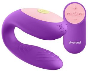 Diversual Omega Couples Vibrator Purple
