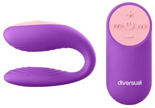 Diversual Omega Couples Vibrator Purple-thumb-3