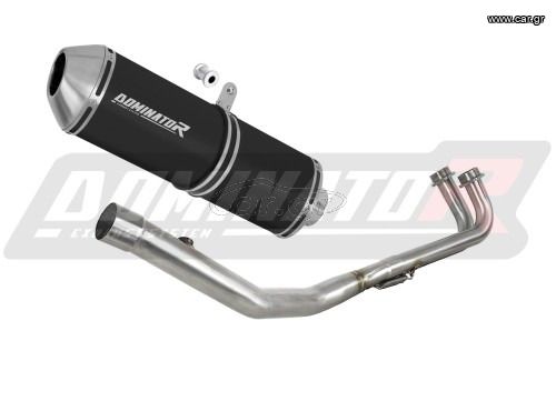 Dominator Ολόσωμη Εξάτμιση OVR Black Yamaha T-MAX 500 -2008 - 2011 Με Σιγαστήρα