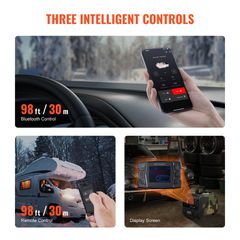 VEVOR Diesel Heater Heater Diesel Heater 8KW 12V/24V Bluetooth APP Τηλεχειριστήριο-thumb-5