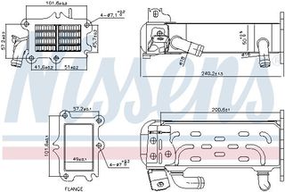 ΨΥΓΕΙΟ ΕΠΙΣΤΡΟΦΗΣ ΚΑΥΣΑΕΡΙΩΝ SPRINTER (906) VIANO VITO (W639) για Mercedes-Benz SPRINTER 2006