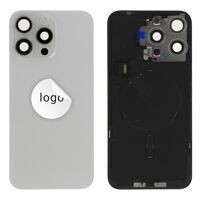 For iPhone/iPad (AP15PM0024WPG-B) Back Glass (Pulled B) - White, For iPhone 15 Pro Max