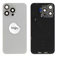 For iPhone/iPad (AP15PM0024WPG-B) Back Glass (Pulled B) - White, For iPhone 15 Pro Max