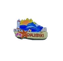 Tουριστικό μαγνητάκι Souvenir – Σετ 12pcs - Resin Magnet - Chalkidiki - 678084