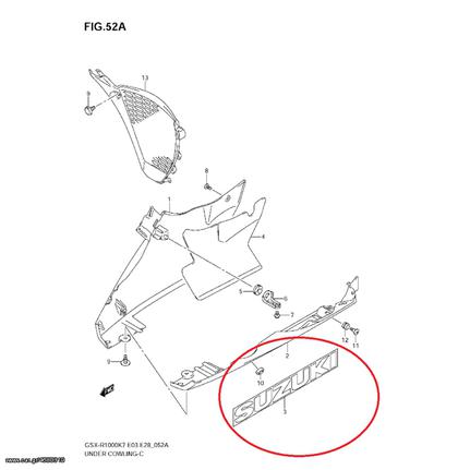 Αυτοκόλλητο Suzuki GSX-R1000/750/600