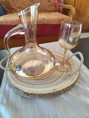 Καράφα+ποτήρι+Δίσκος γαμου