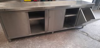 ΕΡΜΆΡΙΟ ΠΑΓΚΟΣ ΕΡΓΑΣΊΑΣ ΜΕ ΔΙΑΣΤΆΣΕΙΣ  260Χ60Χ87  ΜΕ 4 ΣΥΡΌΜΕΝΕΣ ΠΌΡΤΕΣ ΚΑΙ ΔΕΞΙΑ ΦΆΚΕΛΟ  -  ΑΜΠΑΡΙ.