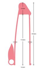 Virgite S4 Realistic Sleeve Flesh 20 cm with Vibration