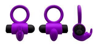 E9 Purple Rechargeable Vibrating Ring-thumb-4