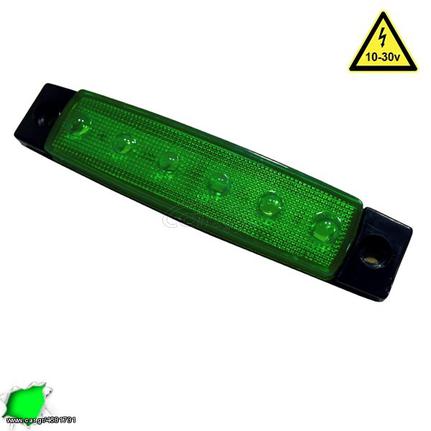 LED ΟΓΚΟΥ ΑΔΙΑΒΡΟΧΑ ΠΡΑΣΙΝΟ ΦΩΣ 10-30 VOLT ΑΡΙΣΤΗΣ ΠΟΙΟΤΗΤΟΣ ....Sound☆Street....