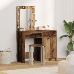Τραπέζι περιποίησης με συρτάρι 2 pcs Καφέ 50 x 41 x 135 εκ 3334243