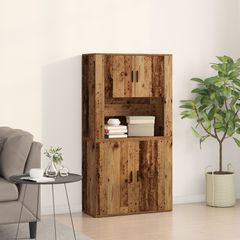Highboard Παλιό ξύλο 80 x 33 x 150 εκ Επεξεργασμένο ξύλο 3334336
