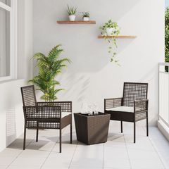 Σετ Μπιστρό Κήπου 3 pcs Καφέ συνθετικό ρατάν 3334956