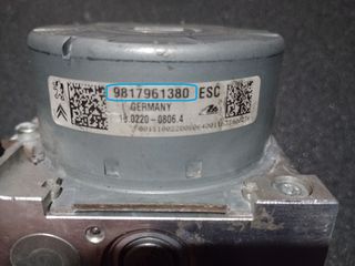 ABS, PEUGEOT, CITROEN, GROUPE PSA, 9817961380, 10.0220-0806.4, 10.915-3990.3, 10.0625-3349.1, 28.5153-9109.3, ΜΟΝΑΔΑ ΕΛΕΓΧΟΥ ΦΡΕΝΟΥ