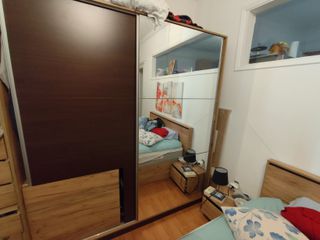 τεράστια διπλή ντουλάπα με καθρέφτη και χειροποίητα συρταρια