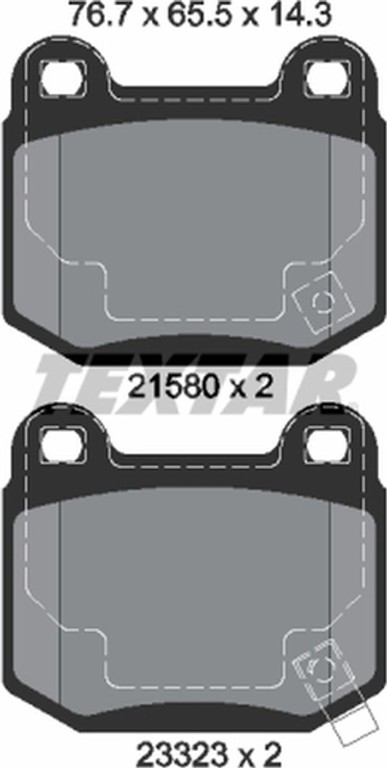 Textar Σετ τακάκια, Δισκόφρενα - 2158001
