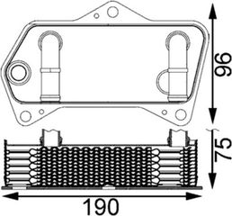 Mahle Ψυγείο λαδιού, αυτόμ. κιβ. ταχυτ. - Clc 202 000S