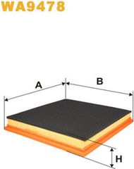 Wix Filters Φίλτρο Αέρα - WA9478