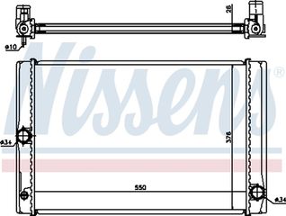 Nissens Ψυγείο, Ψύξη Κινητήρα - 64691