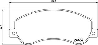 Brembo Σετ τακάκια, Δισκόφρενα - P 85 115