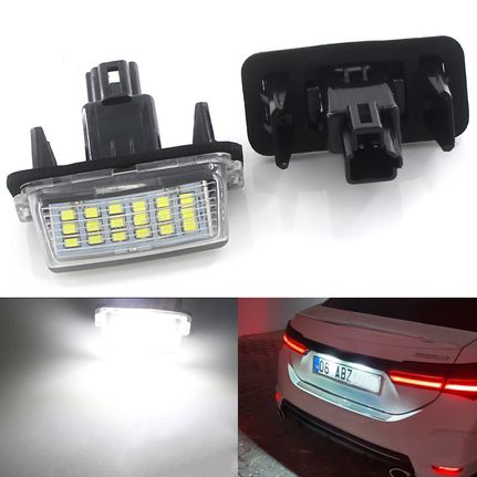 Led Φαναράκια Πινακίδας Για Toyota Yaris 11-20 , Auris E15 Hatchback 06-12, Corolla E12 00-08 & E15 07-19, Avensis T25 03-08 , T30 08-19 , Prius 11-19 , Verso 09-19 Ζευγάρι 2 Τεμάχια Tuning-Tec