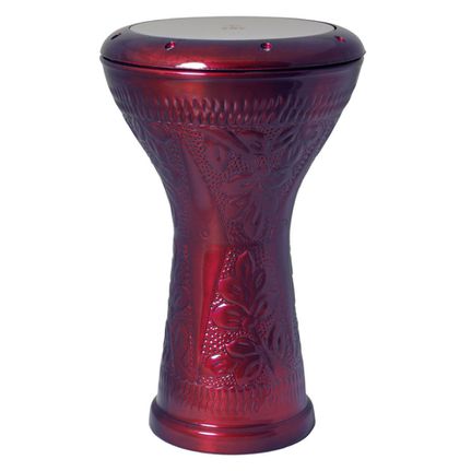 SAZ 370DS-RD Τουμπερλέκι - Νταραμπούκα Αλουμινίου Κόκκινο Σκαλιστό