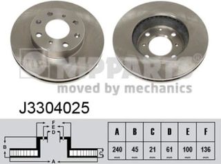 Nipparts Δισκόπλακα - J3304025