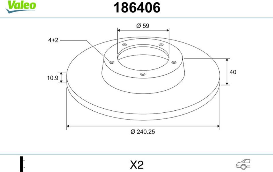 Valeo Δισκόπλακα - 186406