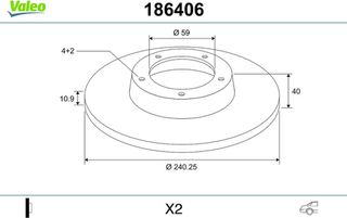 Valeo Δισκόπλακα - 186406