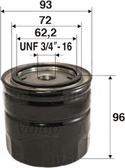 Valeo Φίλτρο Λαδιού - 586063