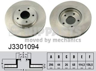 Nipparts Δισκόπλακα - J3301094