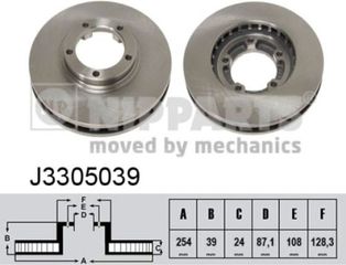 Nipparts Δισκόπλακα - J3305039