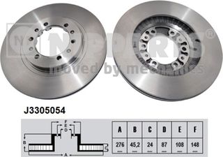 Nipparts Δισκόπλακα - J3305054