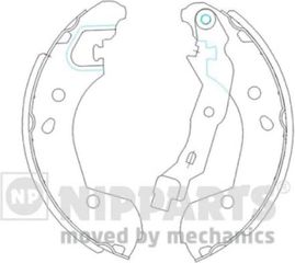 Nipparts Σετ Σιαγόνων Φρένων - J3501055